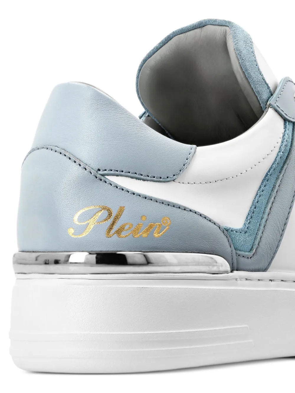 Philipp Plein Striped Leather Sneakers