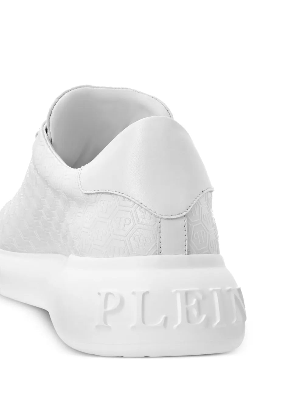 Philipp Plein Monogram-Embossed Leather Sneakers