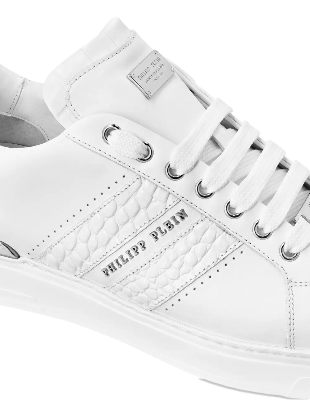 Philipp Plein Logo-Embellished Leather Sneakers