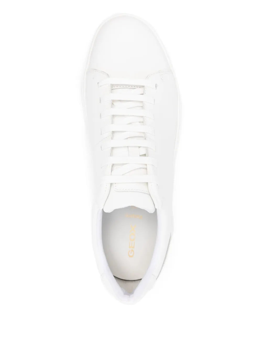 Geox Leather Lace-Up Sneakers