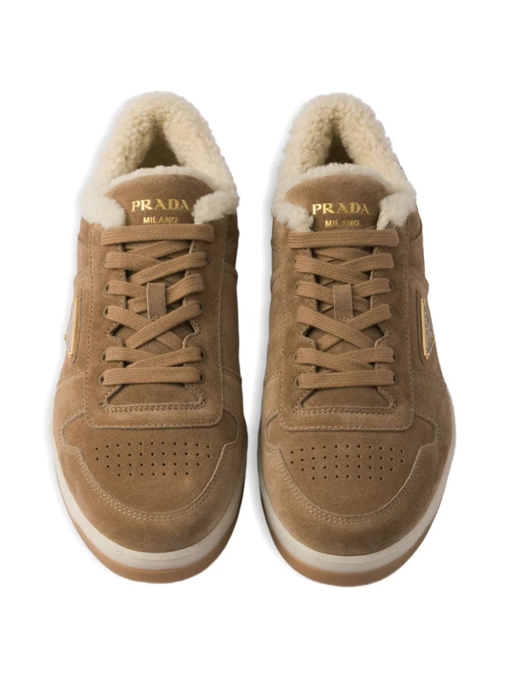 Prada Downtown Suede Sneakers