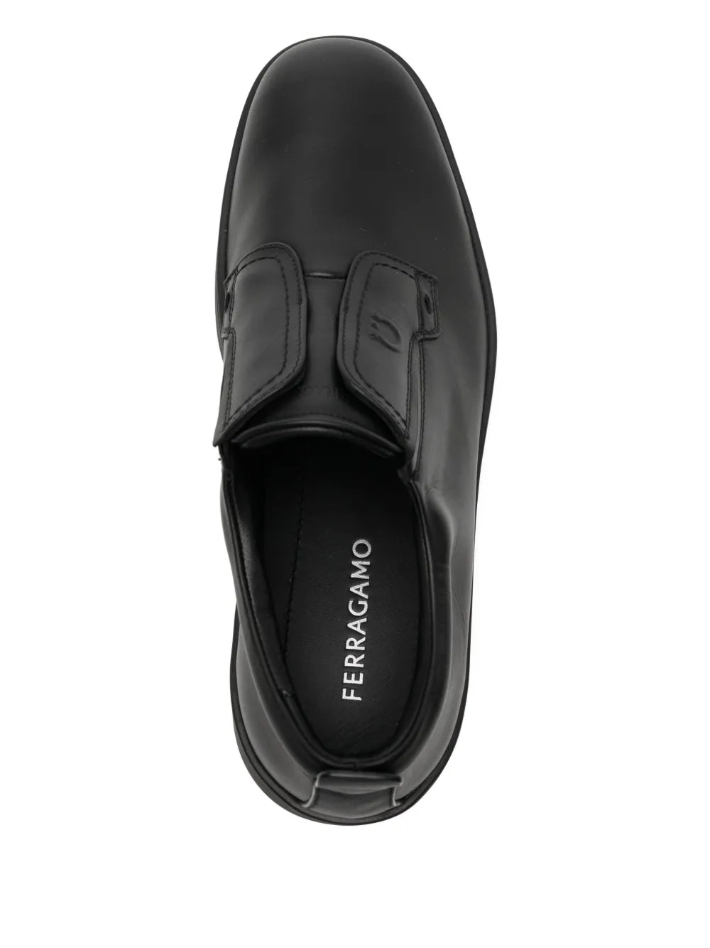 Ferragamo Leather Slip-On Sneakers