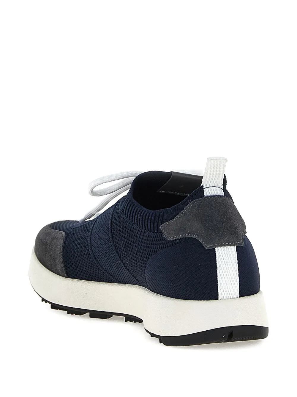 Kiton Knitted Panel Lace-Up Sneakers