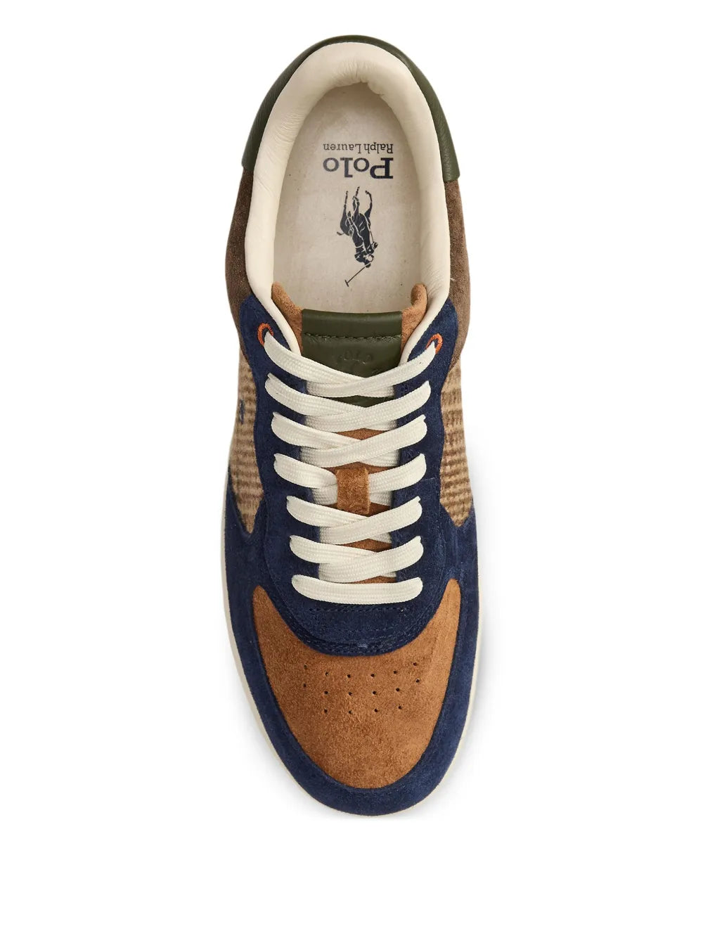 Polo Ralph Lauren Masters Suede-Panelled Tweed Sneakers