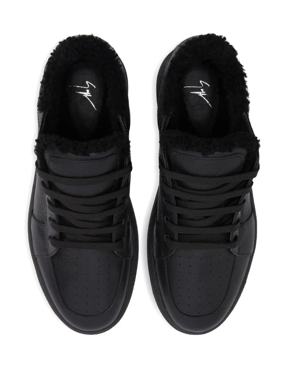 Giuseppe Zanotti Gz94 Shearling Leather Sneakers