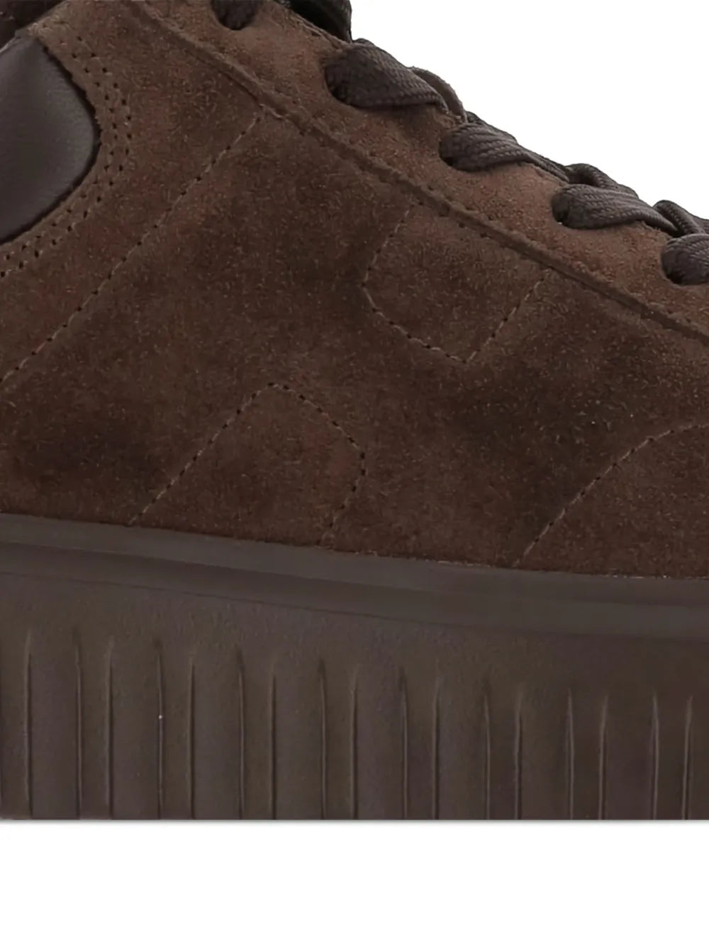 Hogan Lace-Up Round-Toe Sneakers