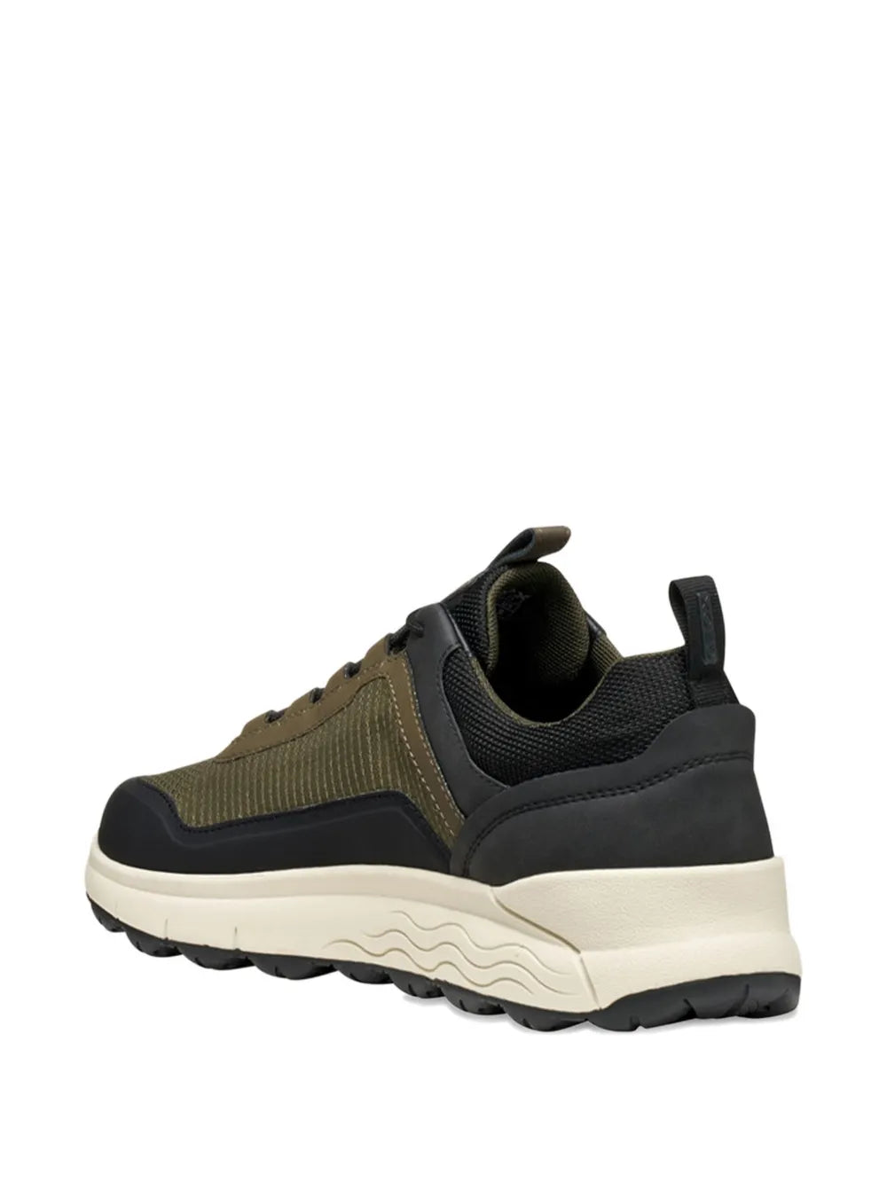 Geox Textured Panelled Low-Top Sneakers