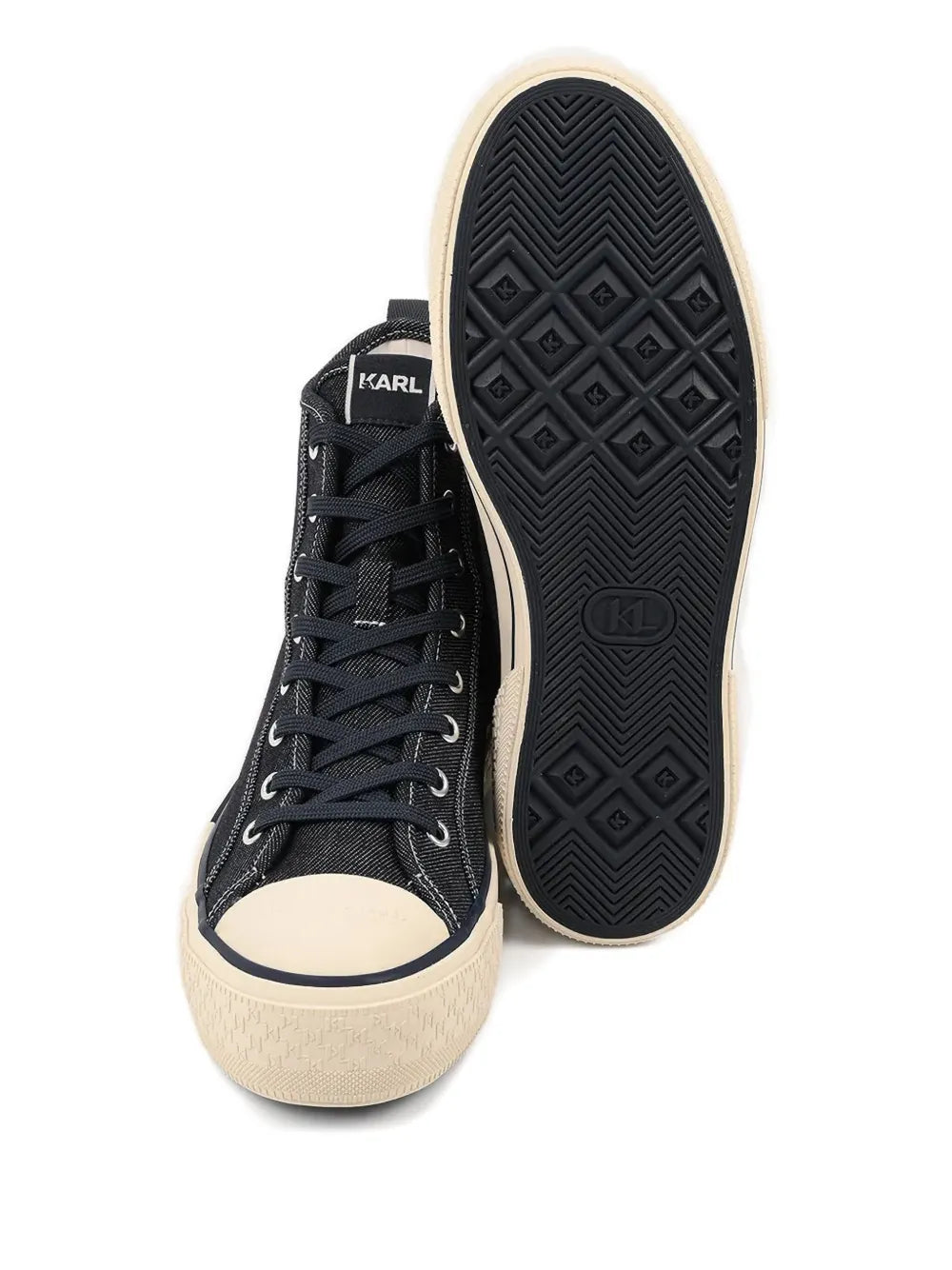 Karl Lagerfeld Logo-Detail Denim Sneakers