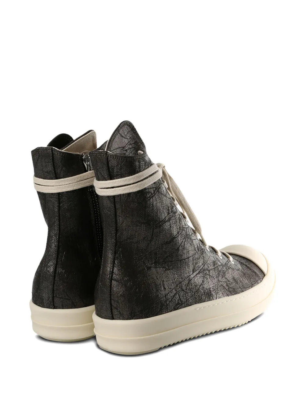 Rick Owens Drkshdw Metallic-Effect Lace-Up Sneakers