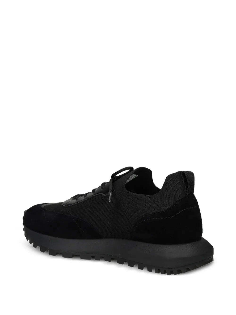 Emporio Armani Logo-Detail Knit Sneakers