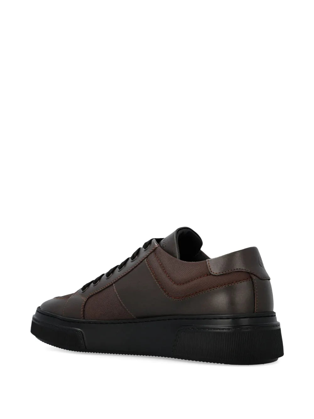 Giorgio Armani Logo-Embellished Leather Sneakers