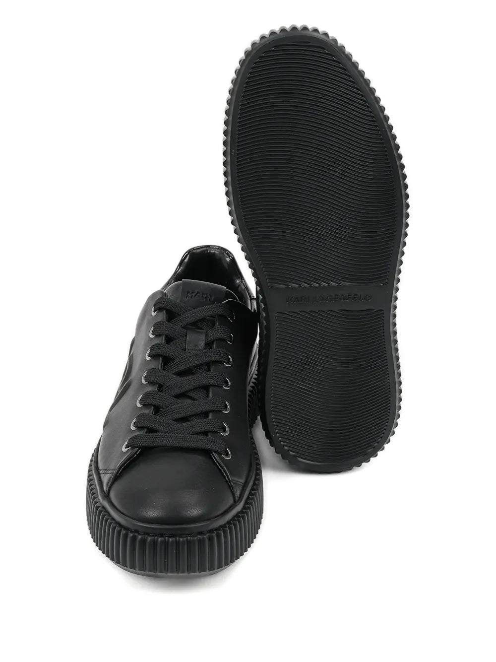 Karl Lagerfeld Embossed Logo Platform Sneakers