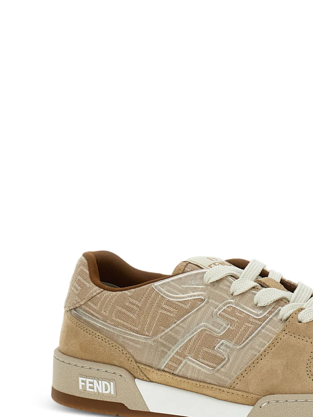 Fendi Match Leather Low-Top Sneakers