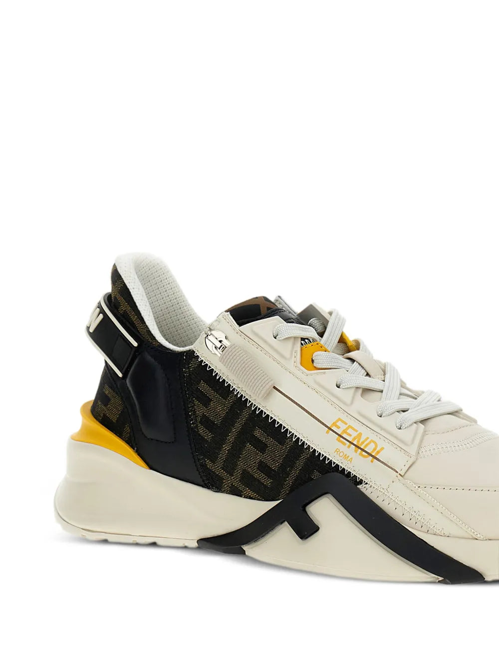 Fendi Flow Leather Panelled Sneakers