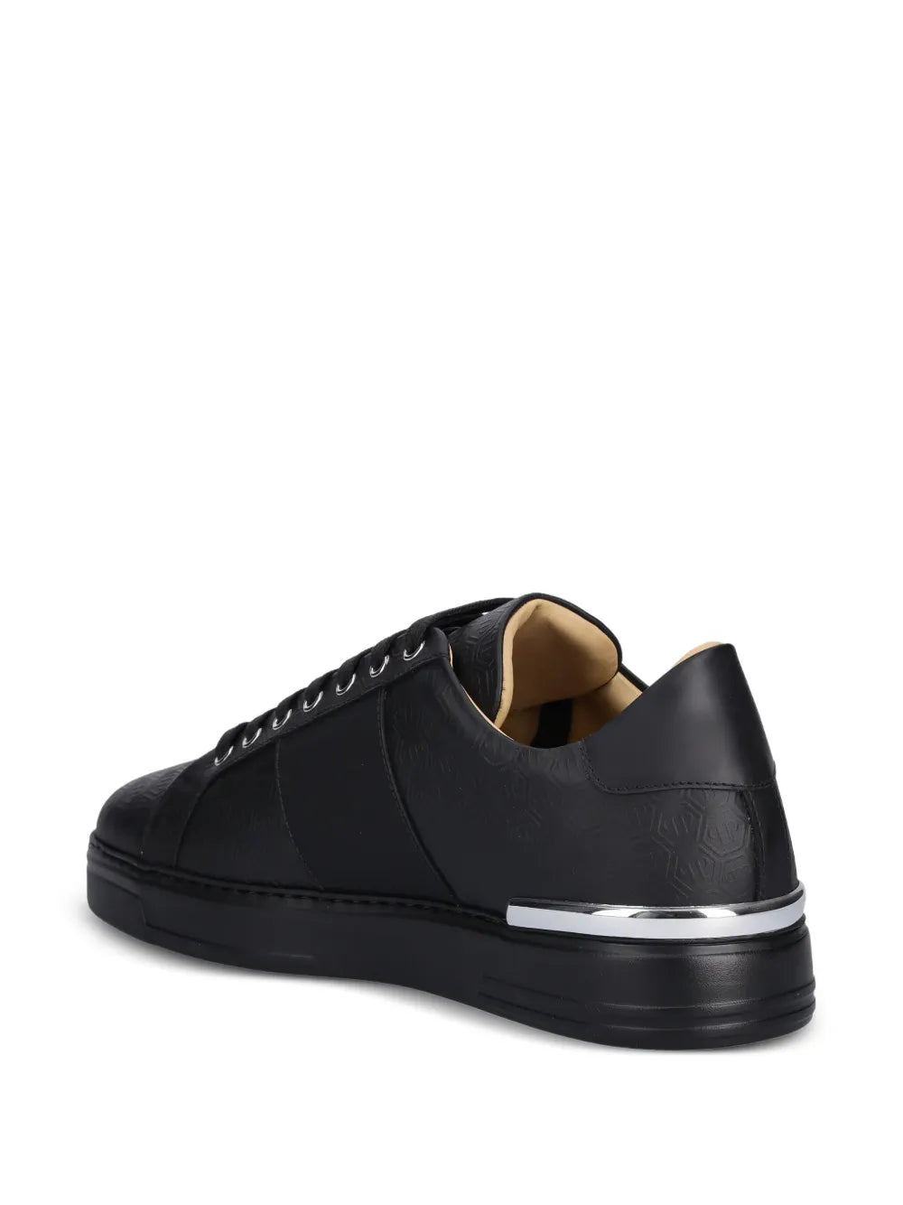 Philipp Plein Embossed-Logo Lace-Up Sneakers