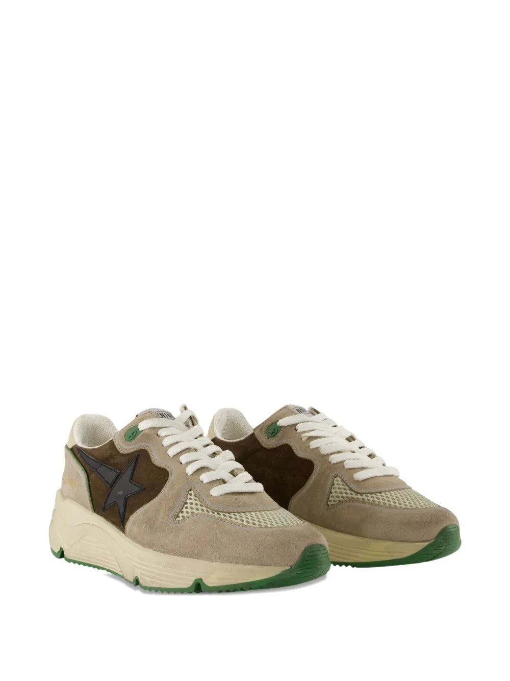 Golden Goose Running Sole Logo-Detail Calfskin Sneakers
