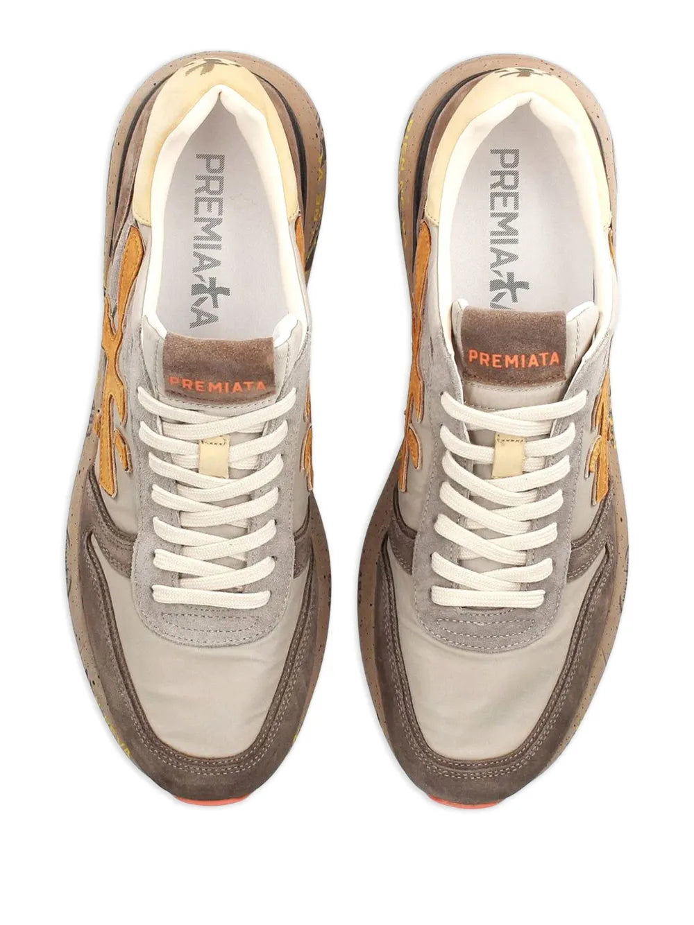 Premiata Mick 7866 Lace-Up Suede Sneakers