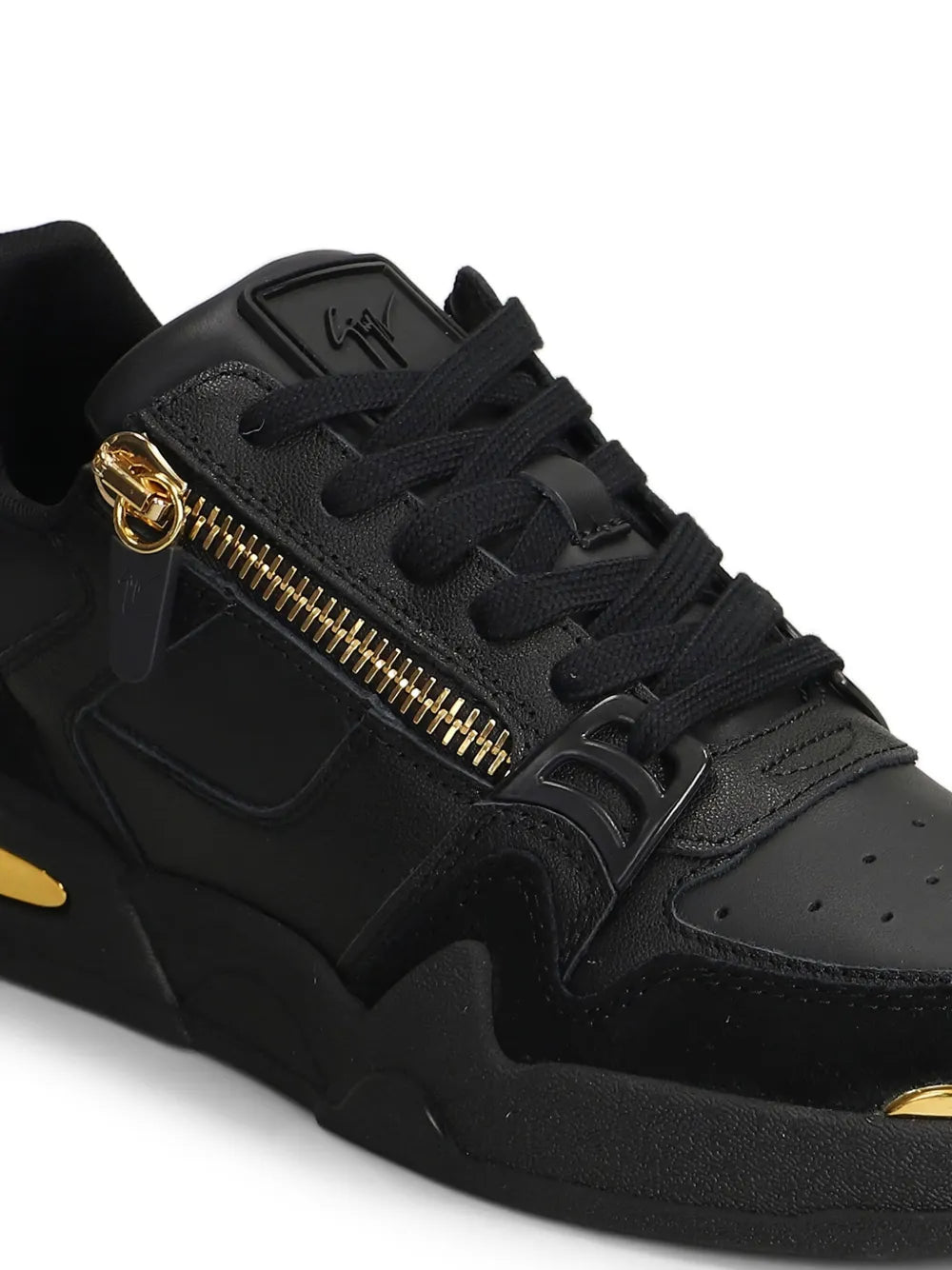 Giuseppe Zanotti Zip-Detail Leather Sneakers
