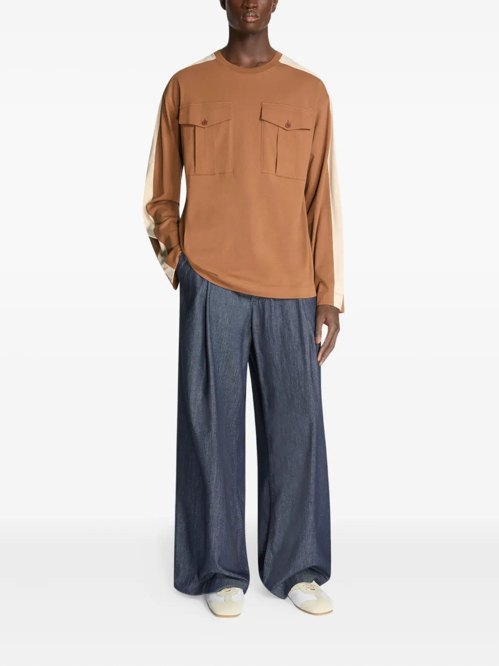 Dries Van Noten Suede-Panel Sneakers