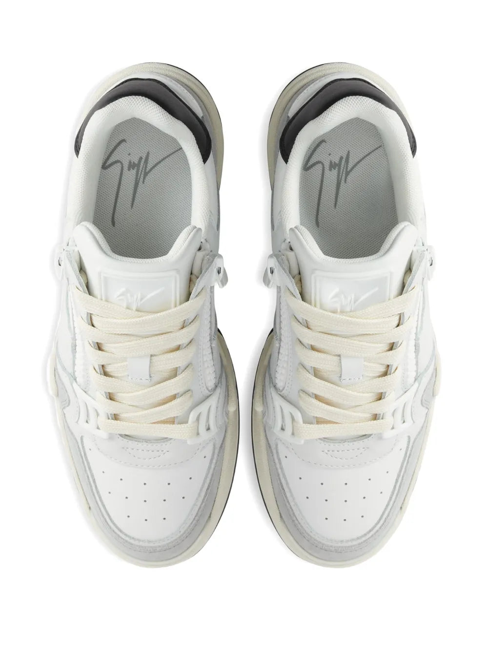Giuseppe Zanotti Gz-Ghost Zip-Detail Leather Sneakers