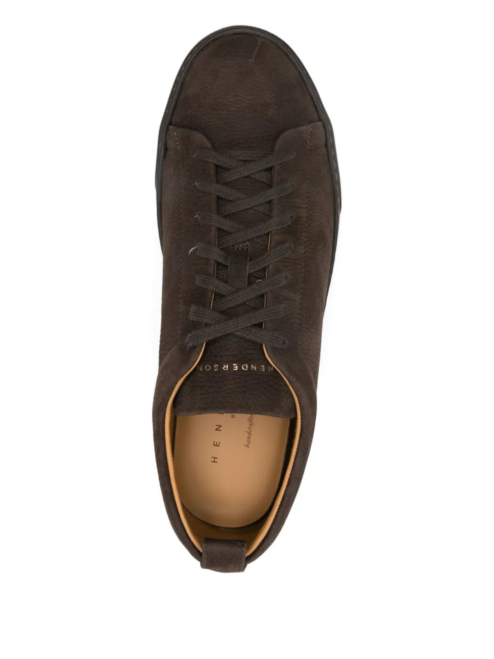 Henderson Baracco Leather Lace-Up Trainers