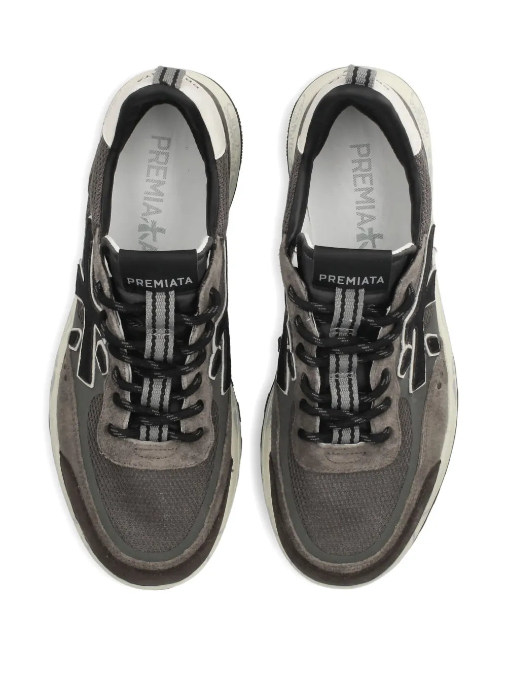 Premiata Nous 7725 Suede-Panel Sneakers