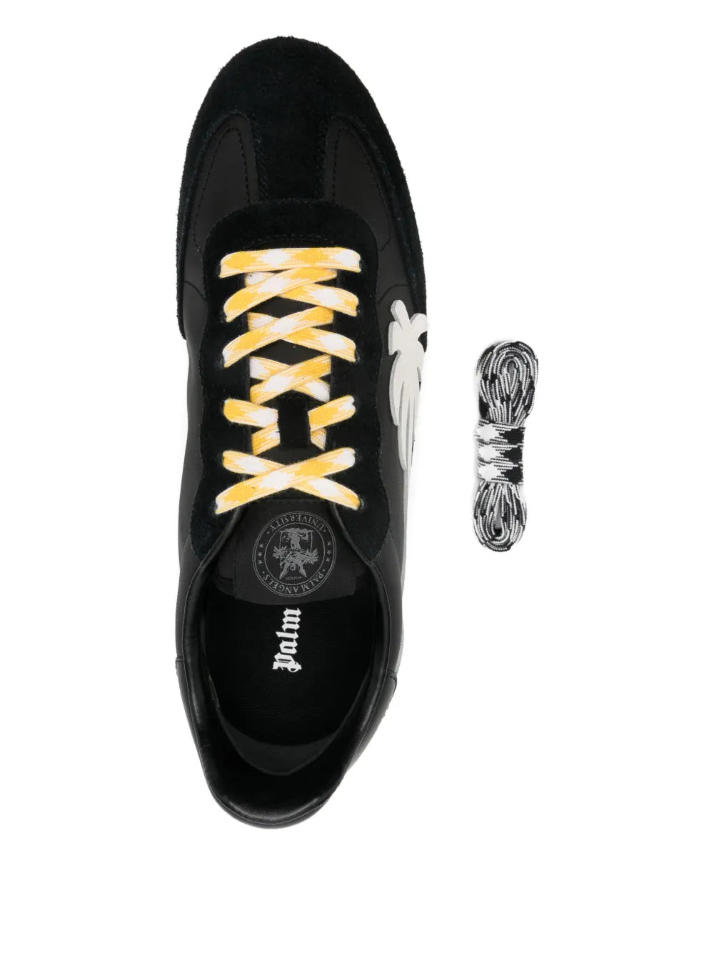 Palm Angels Pa 5 Palm-Tree Leather Sneakers