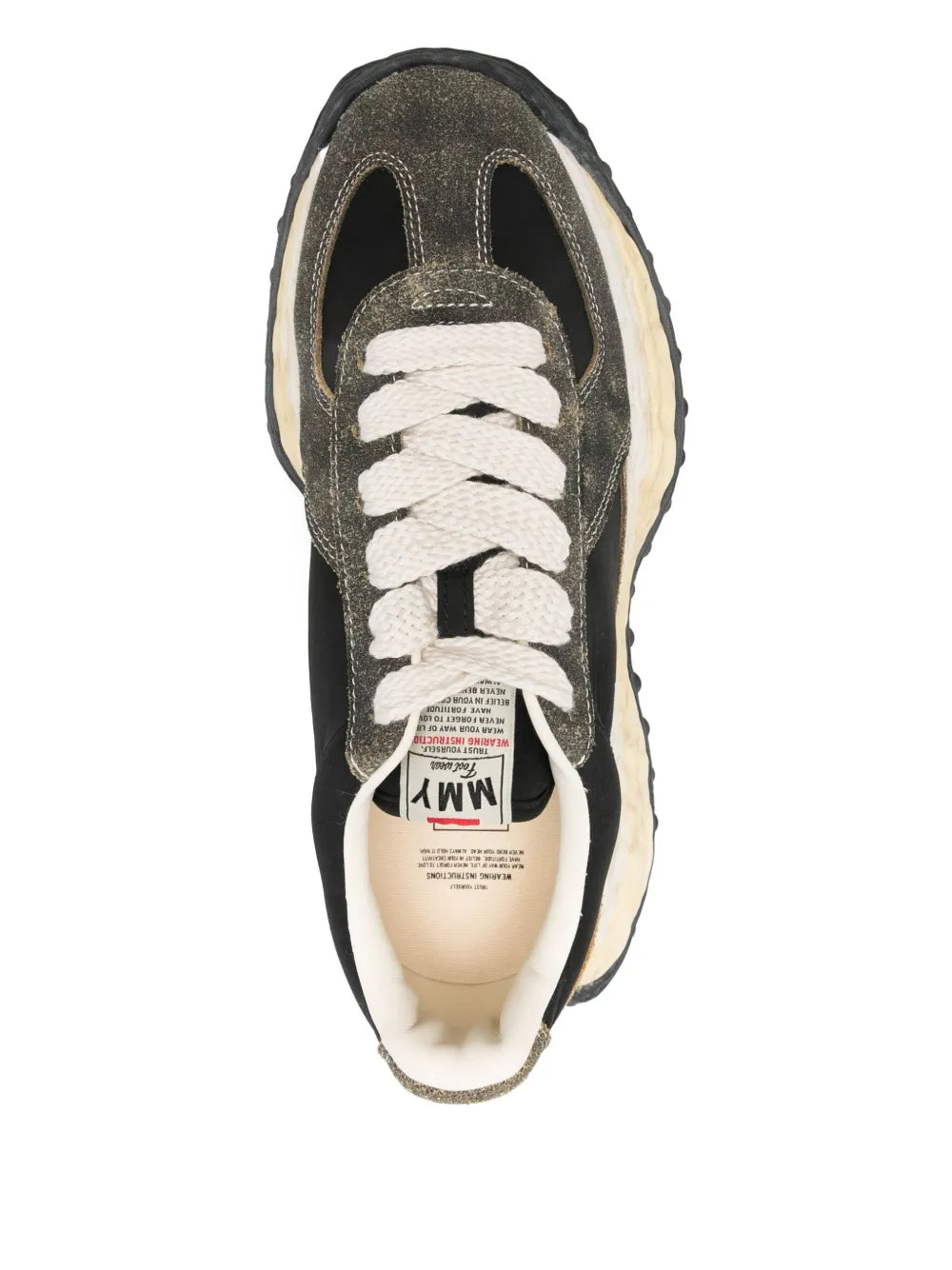 Maison Mihara Yasuhiro Larry Logo-Patch Suede Sneakers