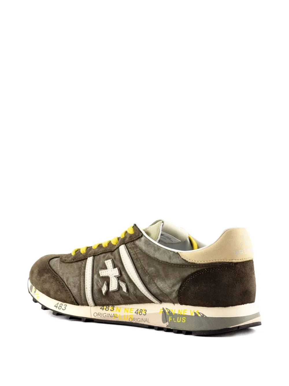 Premiata Lucy Leather-Stripe Sneakers