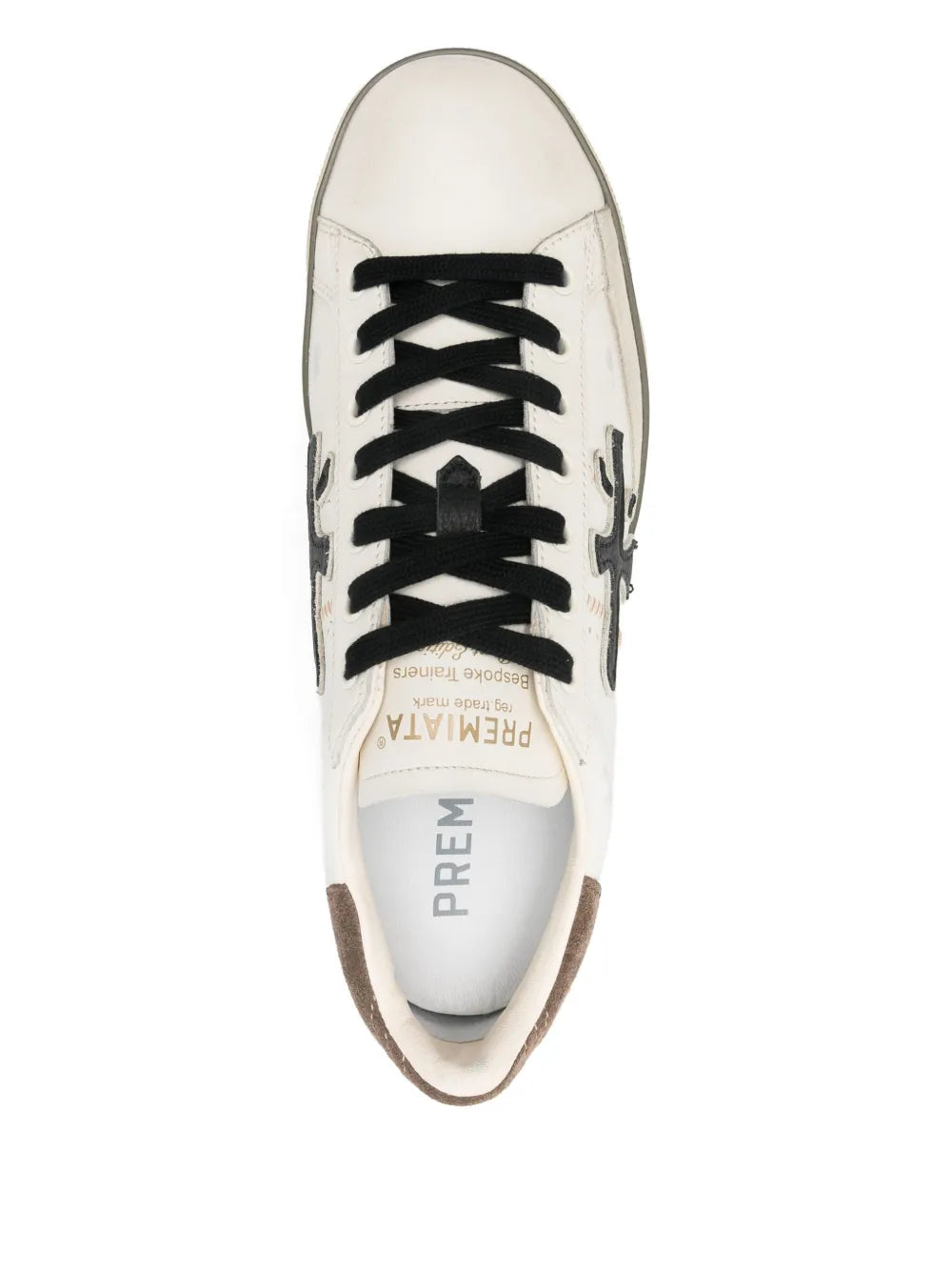 Premiata Leather Logo-Motif Sneakers