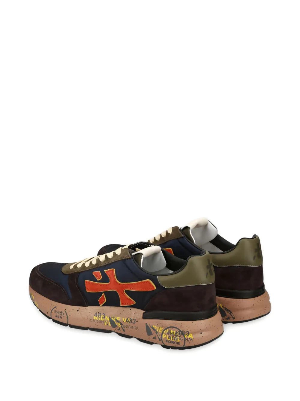 Premiata Mick Suede-Panelled Logo Sneakers
