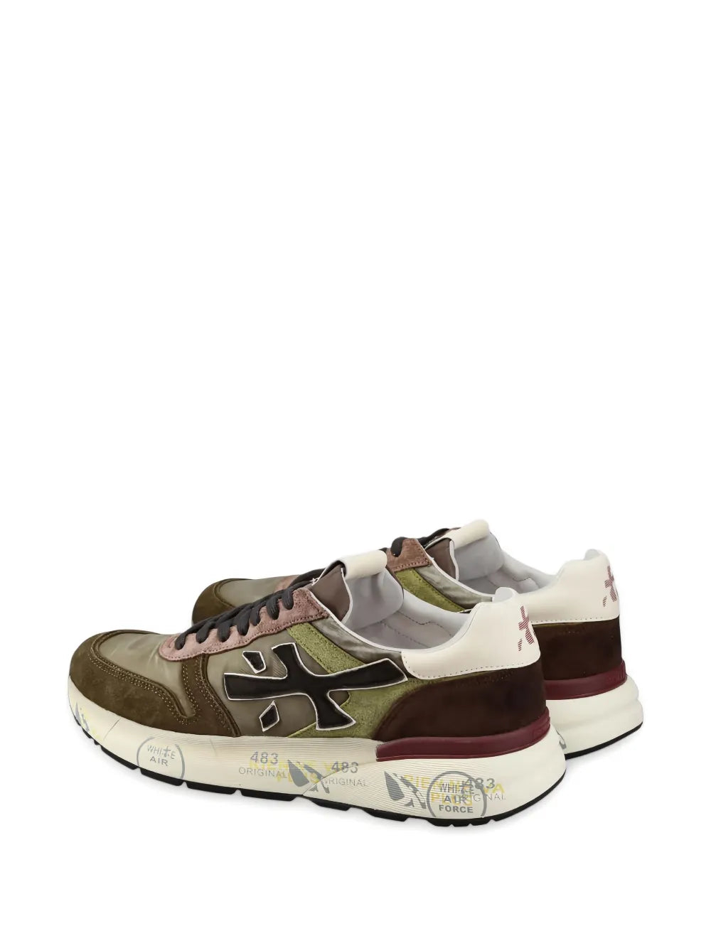 Premiata Mick Suede Leather Panel Sneakers