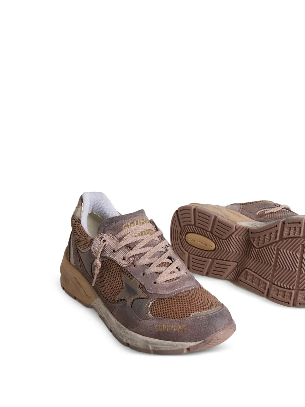 Golden Goose Dad-Star Suede Mesh Sneakers