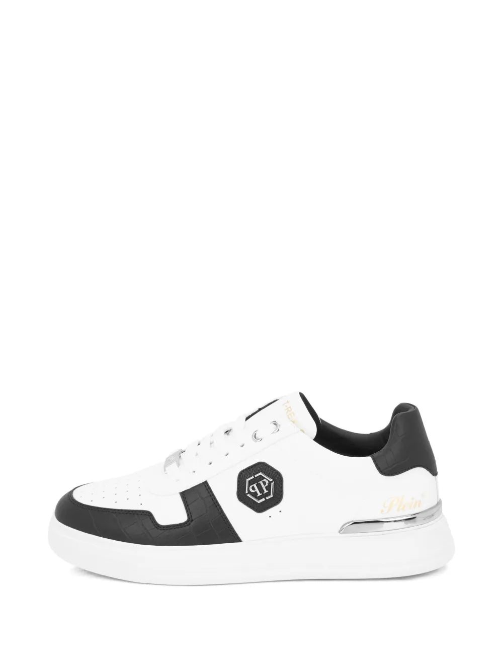 Philipp Plein T-Rex Logo Plaque Trainers