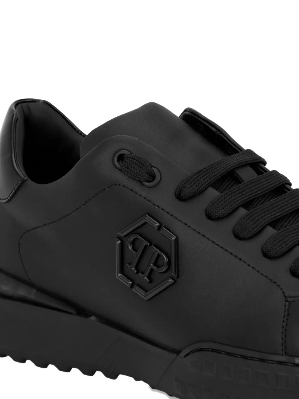 Philipp Plein Hexagon Nappa Leather Low-Top Trainers