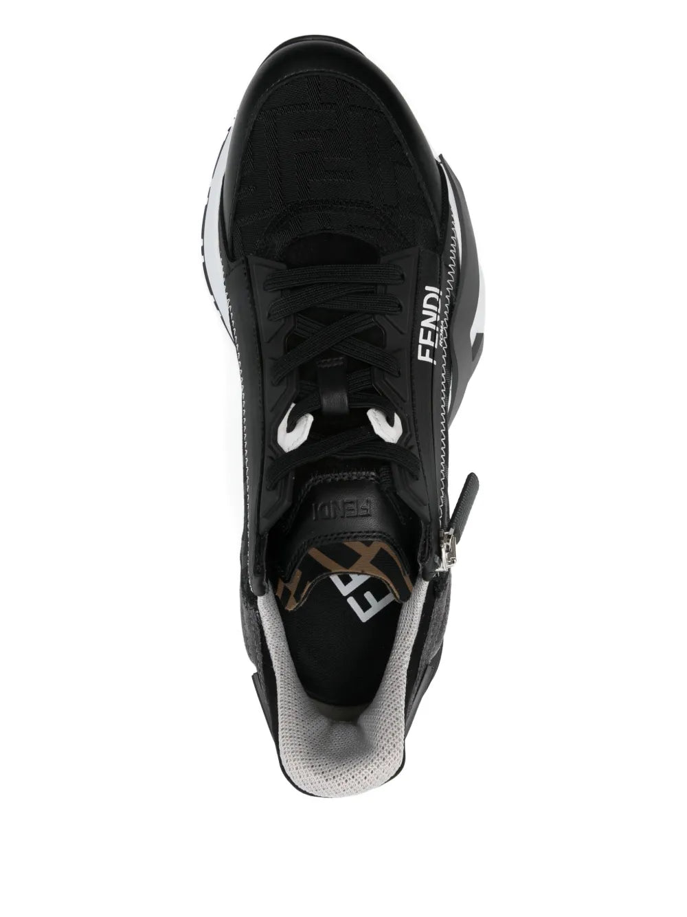 Fendi Lace-Up Logo Sneakers