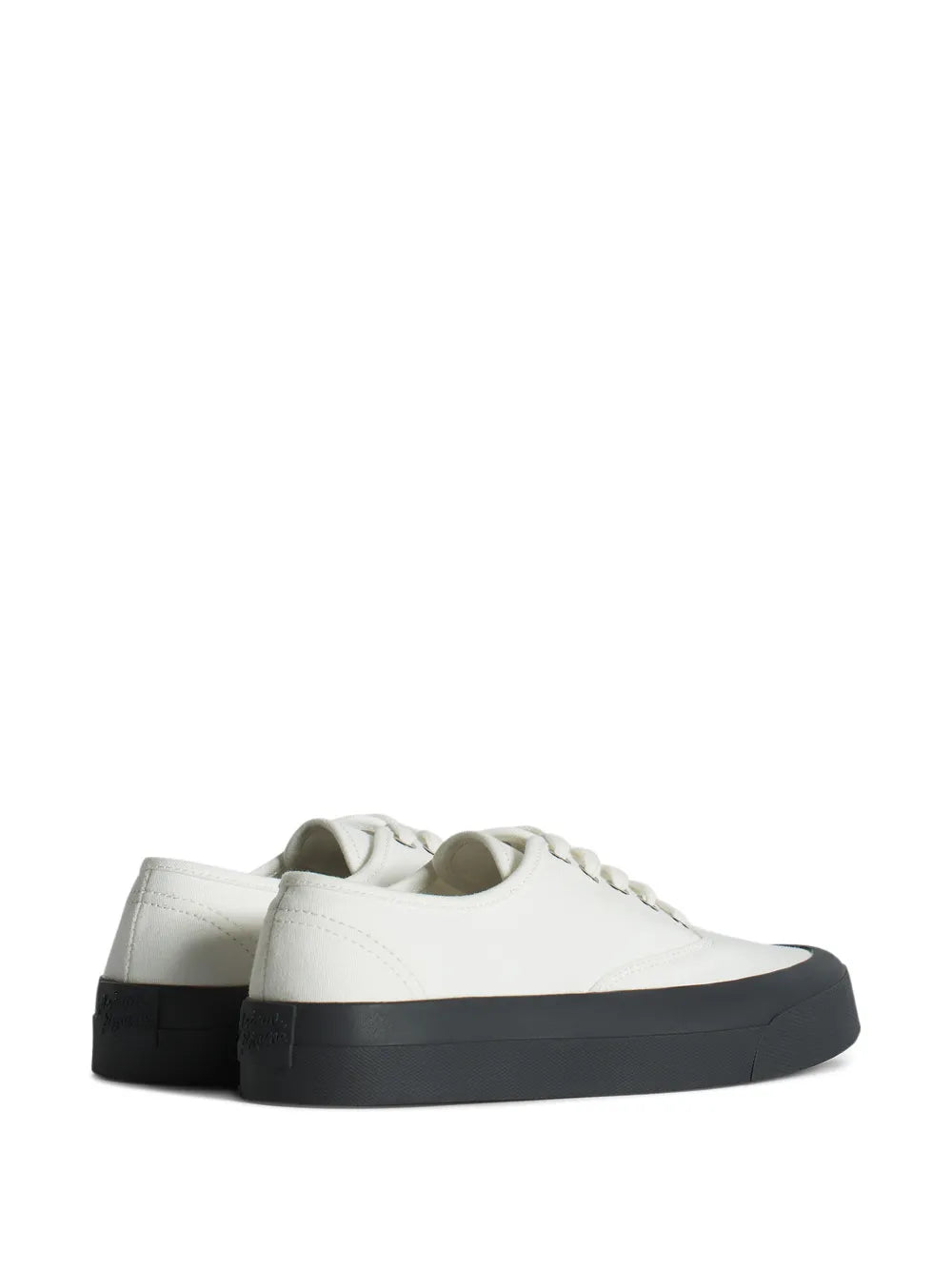 Maison Kitsun Lace-Up Contrast-Sole Sneakers