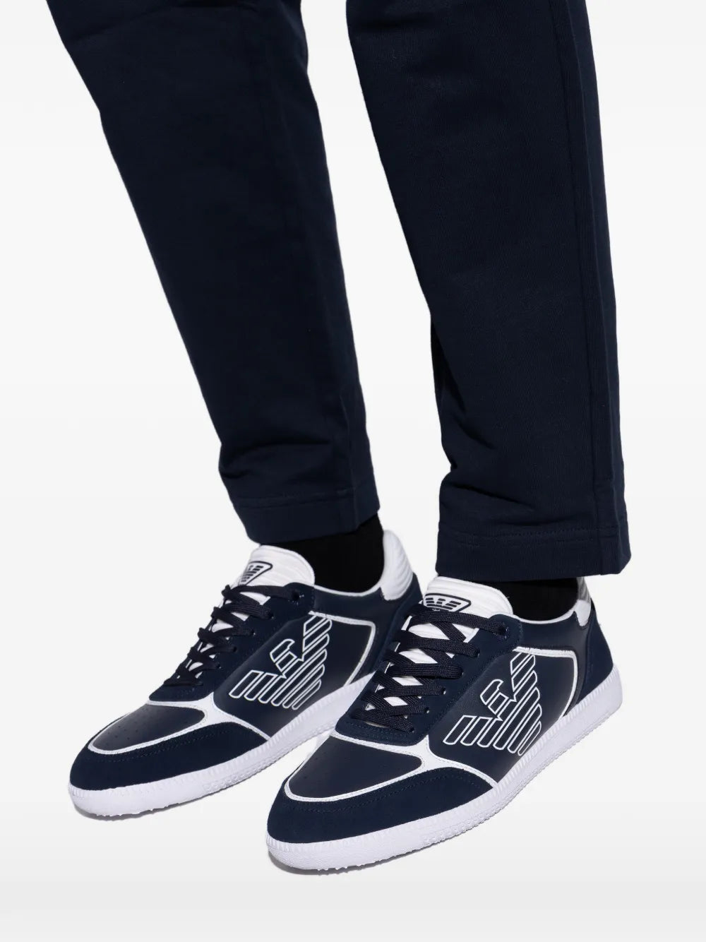 Ea7 Emporio Armani Logo Lace-Up Sneakers