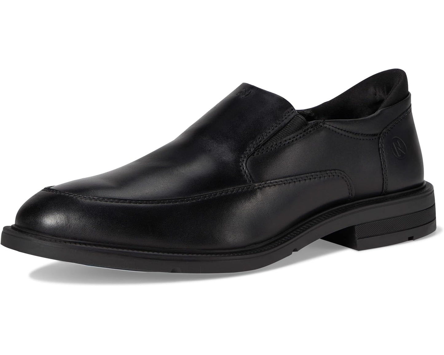 Men's Nunn Bush Kore Ez Icon Moccasin Toe Slip-On Easy-On Easy-Off Dress Casual Shoe Loafer Black