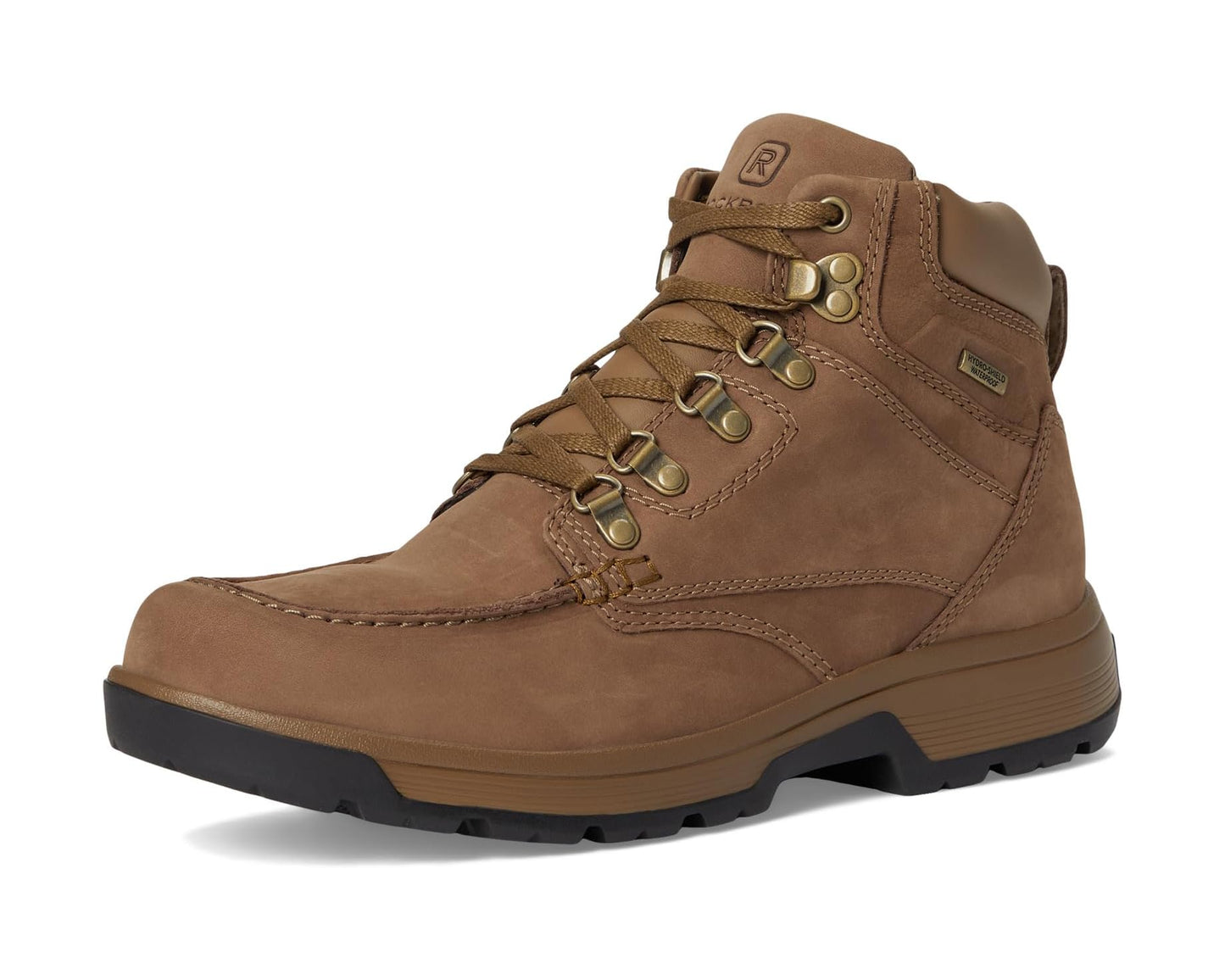 Men's Rockport Ezra Waterproof Boots Taupe Leather