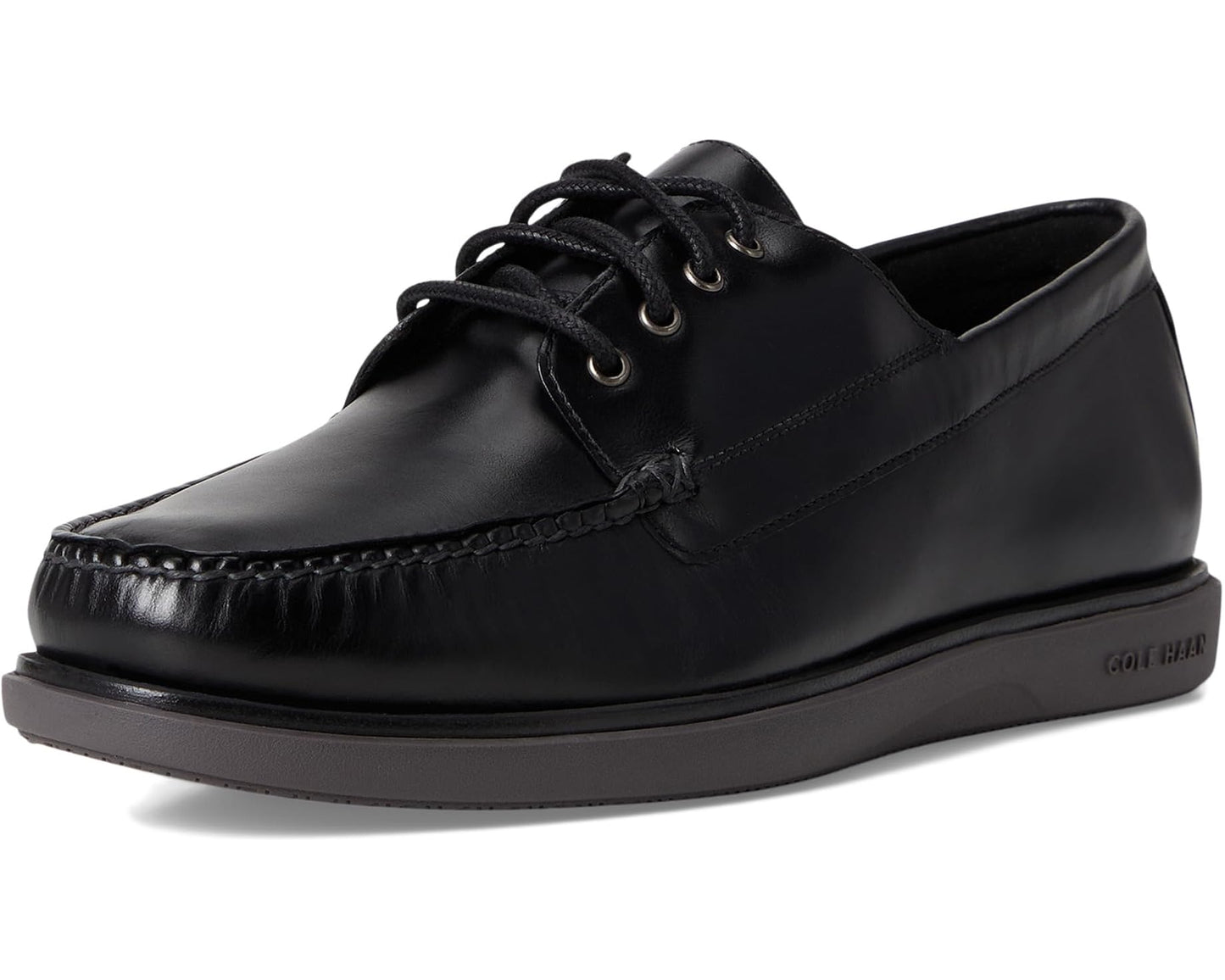 Men's Cole Haan Grand 4-Eye Loafers Black Nubuck/Pavement