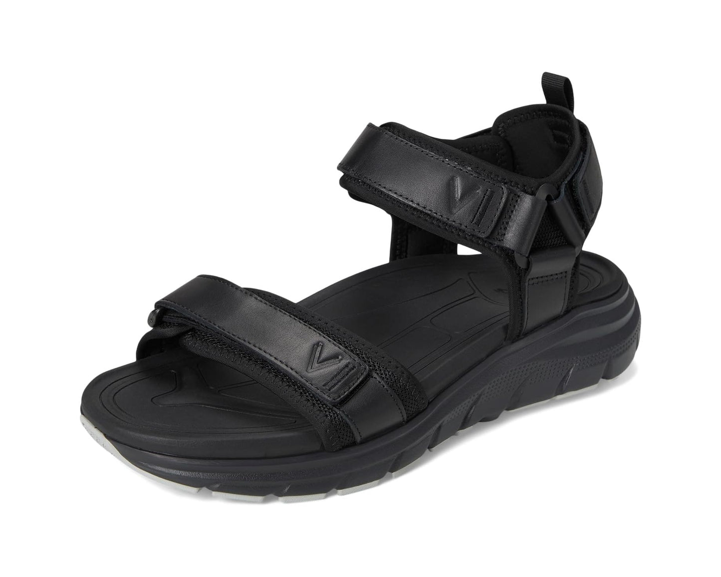 Men's VIONIC Walk Max Wanderer Walking Sandals Black Nappa