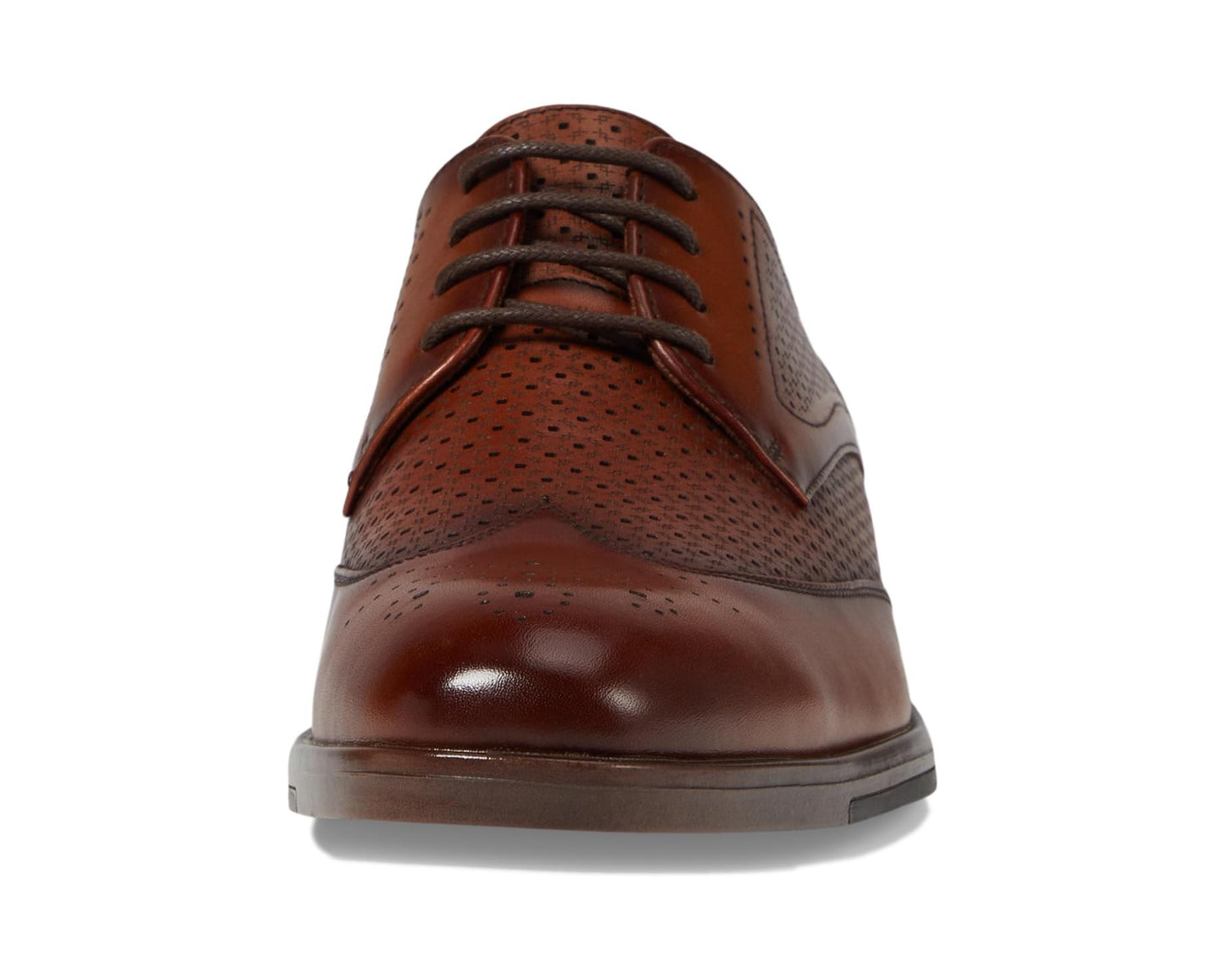 Men's Stacy Adams Asher Wingtip Lace Oxford Cognac