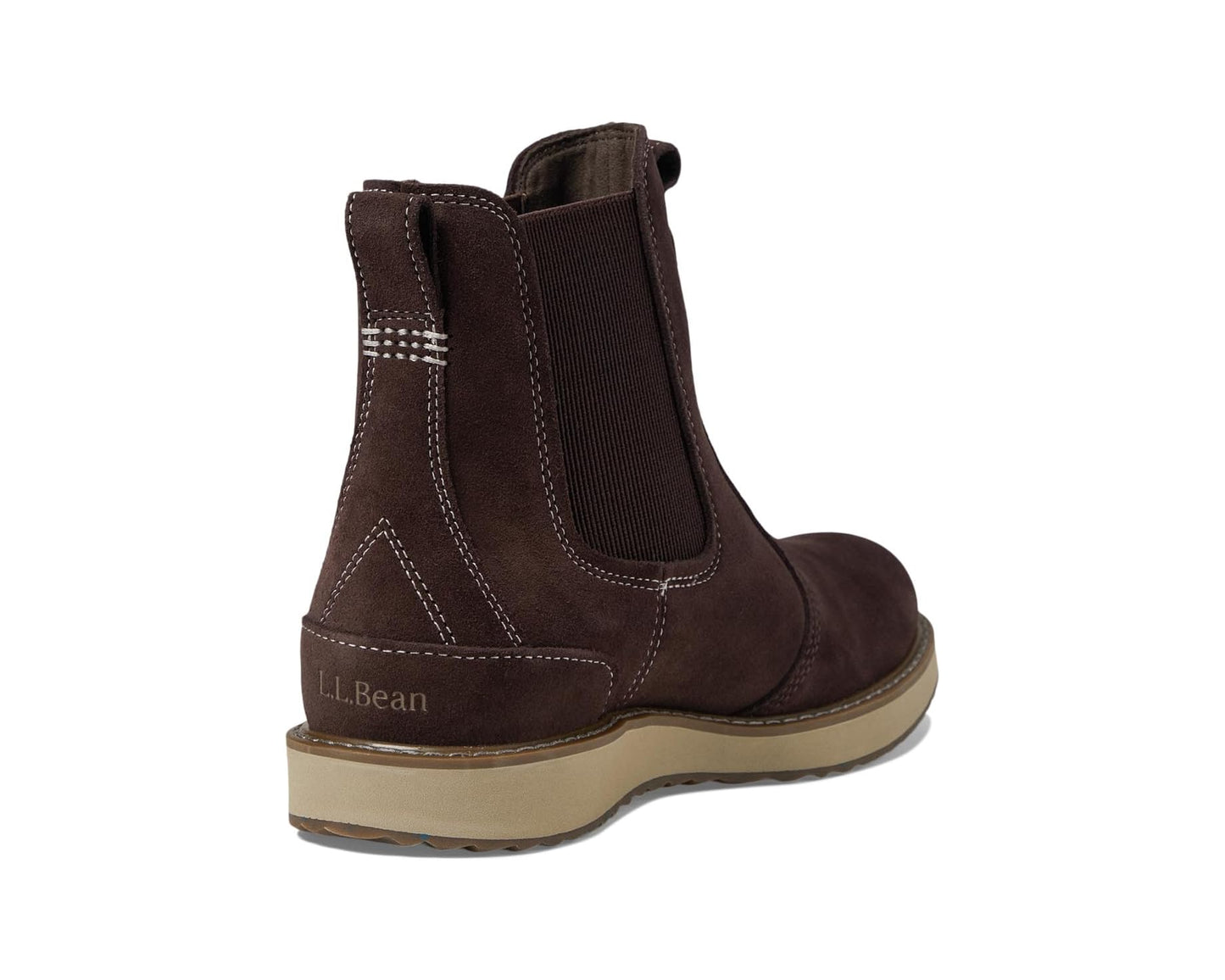 Men's L.L.Bean Stonington Chelsea Boot Suede Deepest Brown