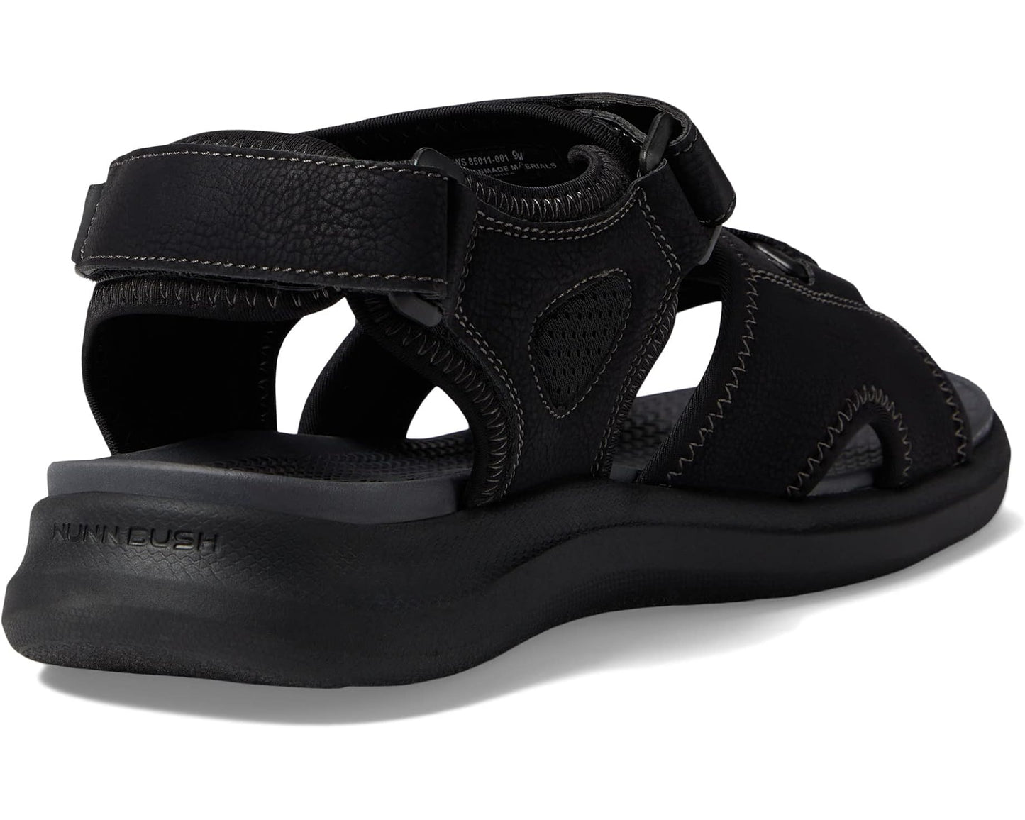 Men's Nunn Bush Rio Vista River Slide Sandal Black