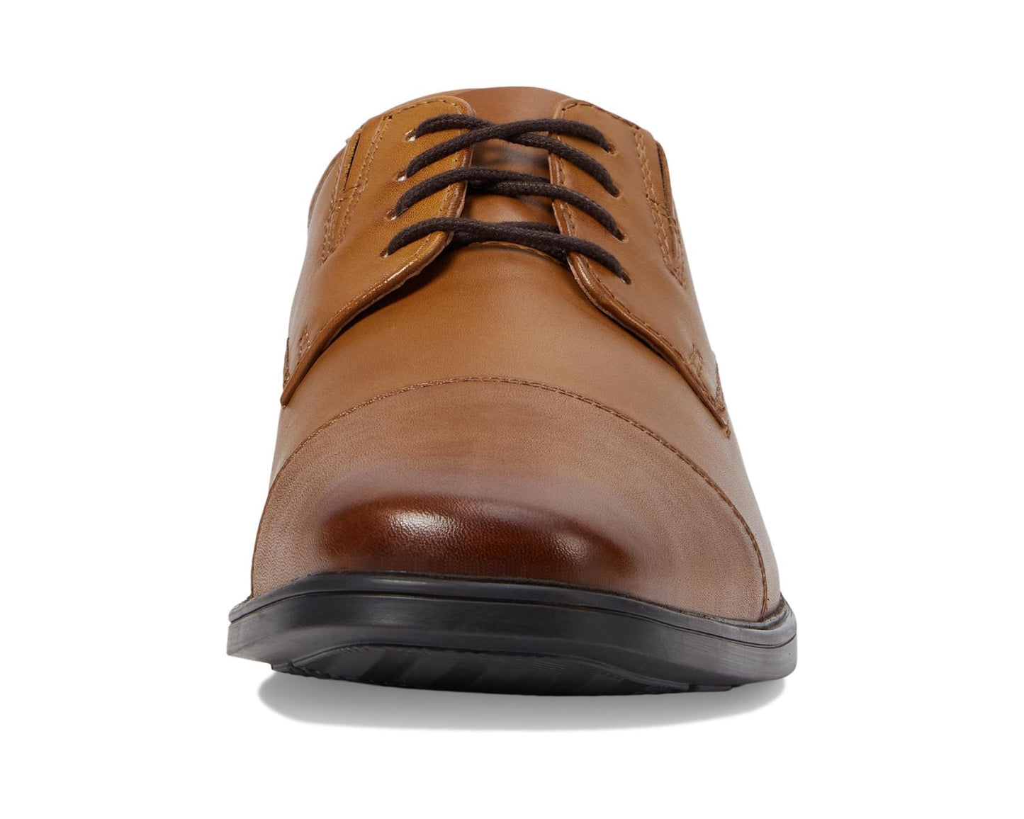 Men's Clarks Tilden Cap Dark Tan Leather