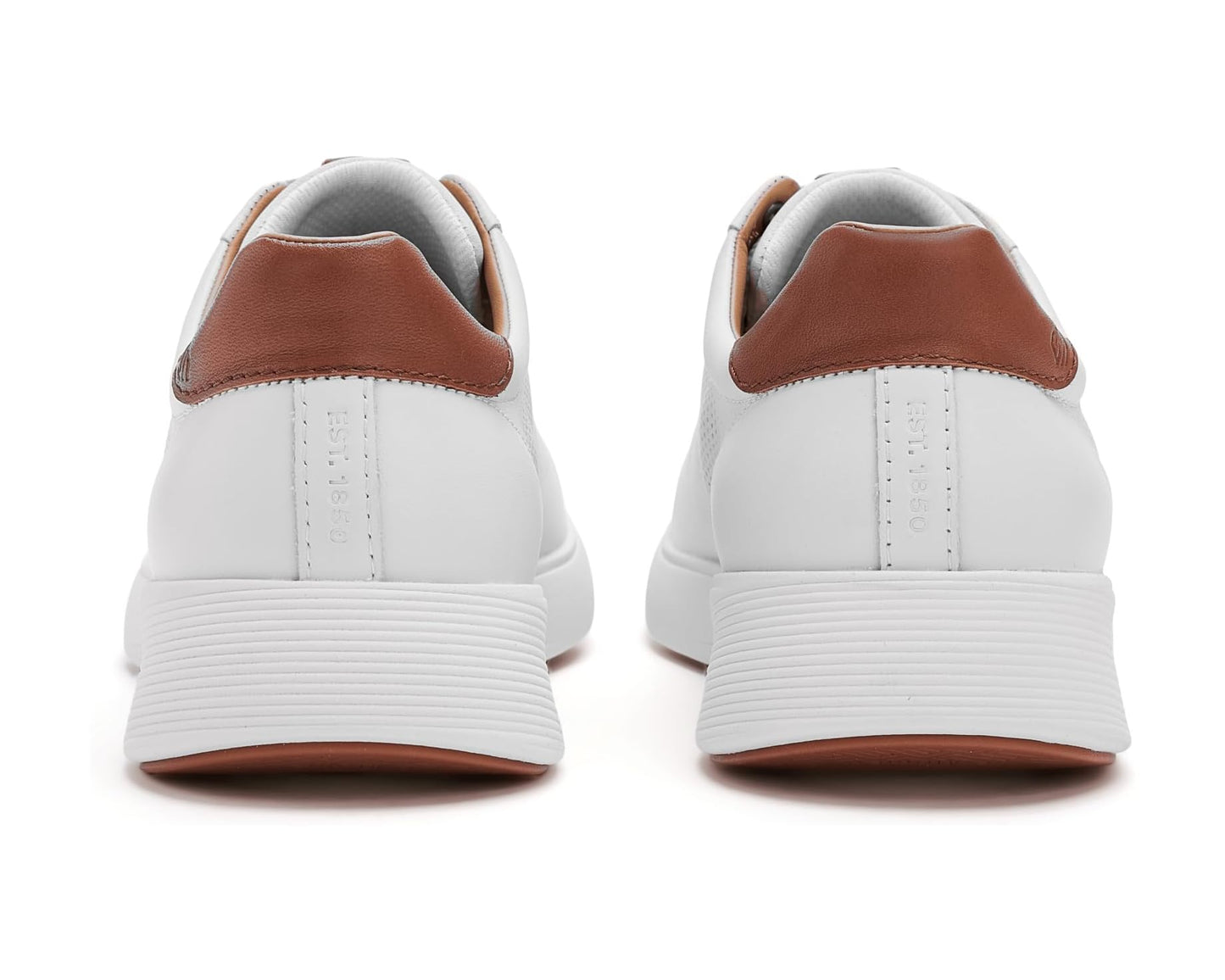 Men's Johnston & Murphy Ackerson Perfed Plain Toe White Full Grain