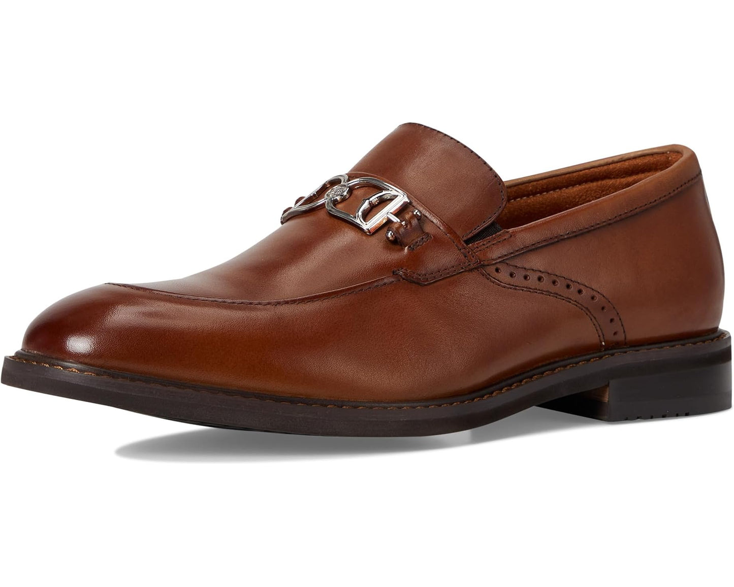 Men's Stacy Adams Boyd Moc Toe Bit Slip-On Brandy