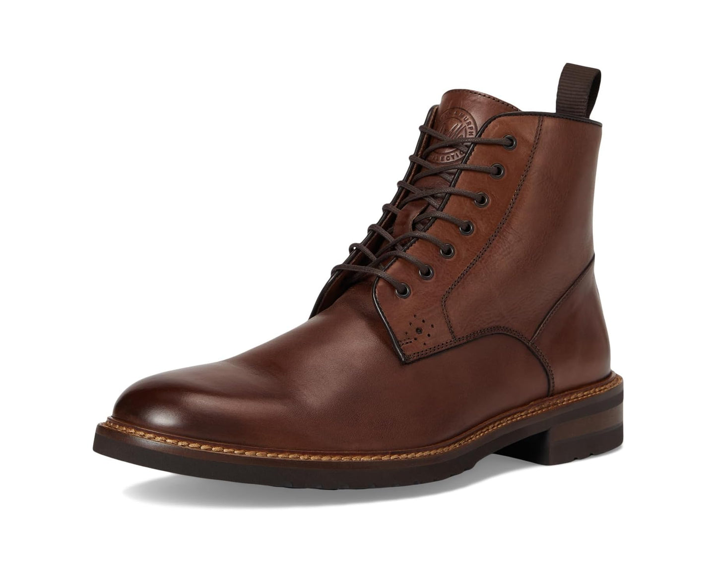 Men's Johnston & Murphy Collection Hartford Plain Toe Boots Tan Italian Calfskin