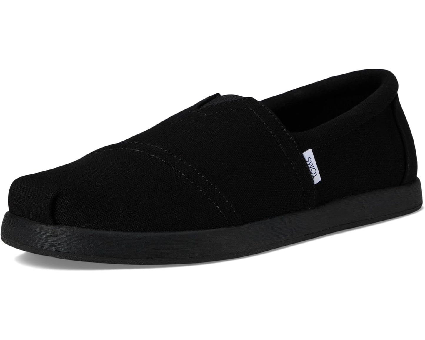 Men's TOMS Alpargata Forward Espadrille Black/Black Recycled Cotton Canvas